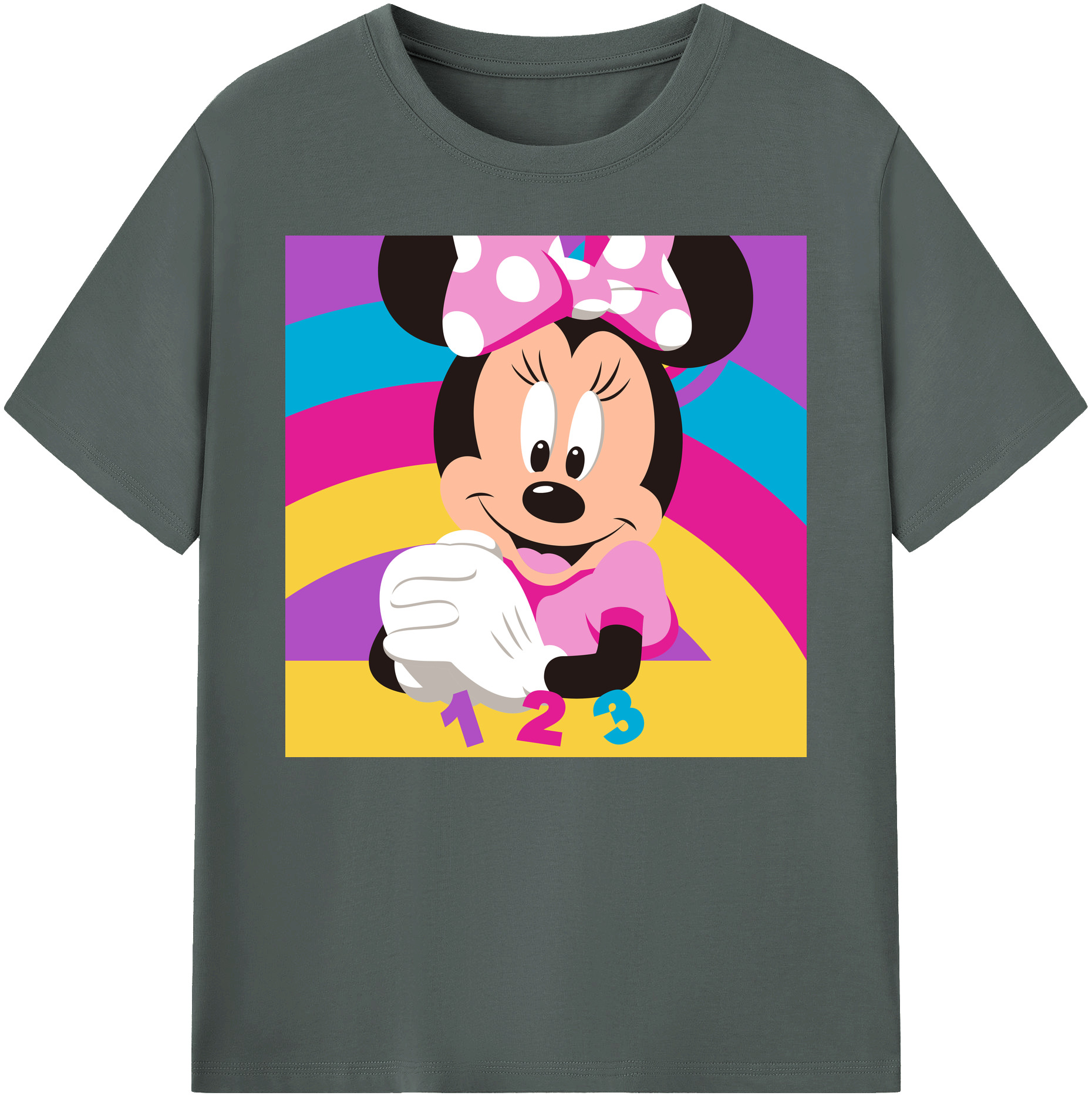 ミッキーマウス Mickey Mouse 綿100％ メンズ半袖Tシャツ｜肌触りやわらか＆通気性